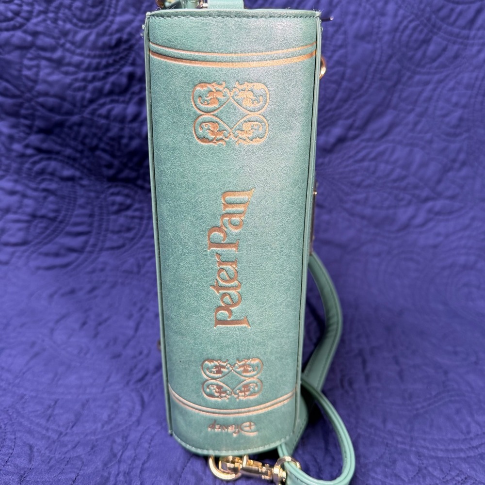 Loungefly Disney Peter Pan Storybook Series Convertible Crossbody Backpack Read - Picture 7 of 10